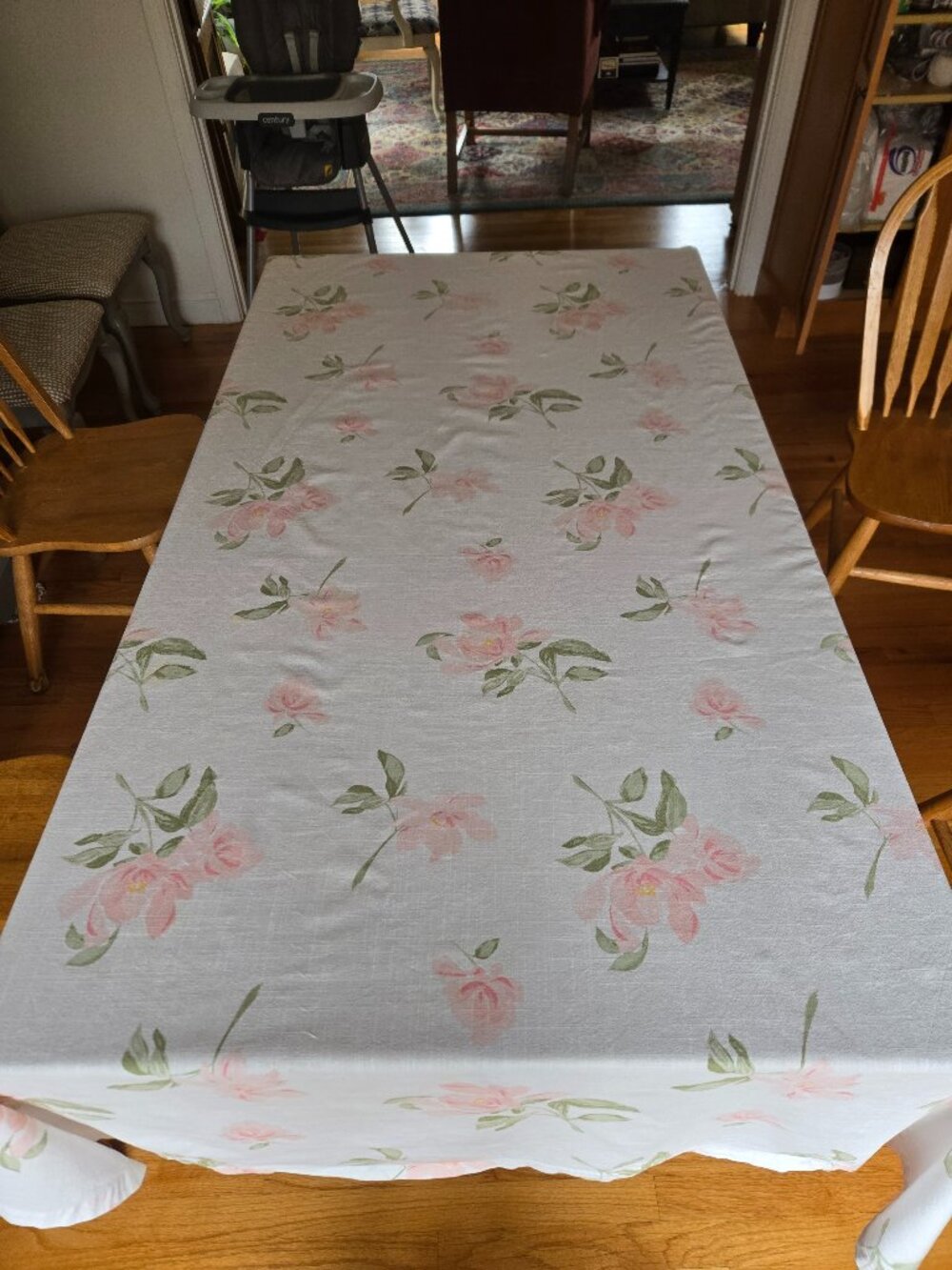 Kate Spade Pink Rose Tablecloth